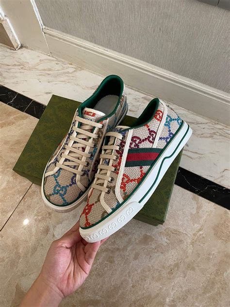 gucci neon shoes replica|knock off gucci tennis shoes.